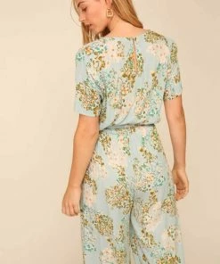 Timing New Arrivals Wrap Floral Print Jumpsuit