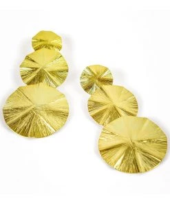 Treasure Jewels Zoey Circle Disc Drop Earrings Accessories