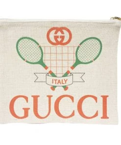 Toss Designs Linen Collection - Designer Tennis Inspired Jumbo Flat Zip New Arrivals