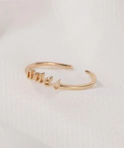 MILK MONEY - DropShip Minimalist Zodiac Open Rings New Arrivals