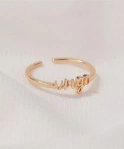 MILK MONEY - DropShip Minimalist Zodiac Open Rings New Arrivals