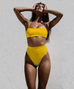 MILK MONEY - DropShip Solid High Waisted Bikini Swimsuit New Arrivals 25 MILK MONEY - DropShip Solid High Waisted Bikini Swimsuit New Arrivals