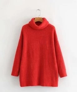 MILK MONEY - DropShip Oversized Knit Turtleneck Sweater