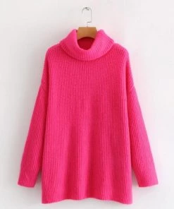 MILK MONEY - DropShip Oversized Knit Turtleneck Sweater