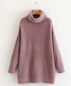 MILK MONEY - DropShip Oversized Knit Turtleneck Sweater
