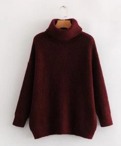 MILK MONEY - DropShip Oversized Knit Turtleneck Sweater